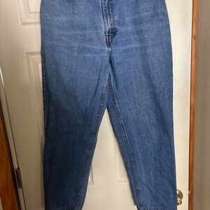 Jordache Jeans Blue Mom High Waist Tapered Leg W34 L28